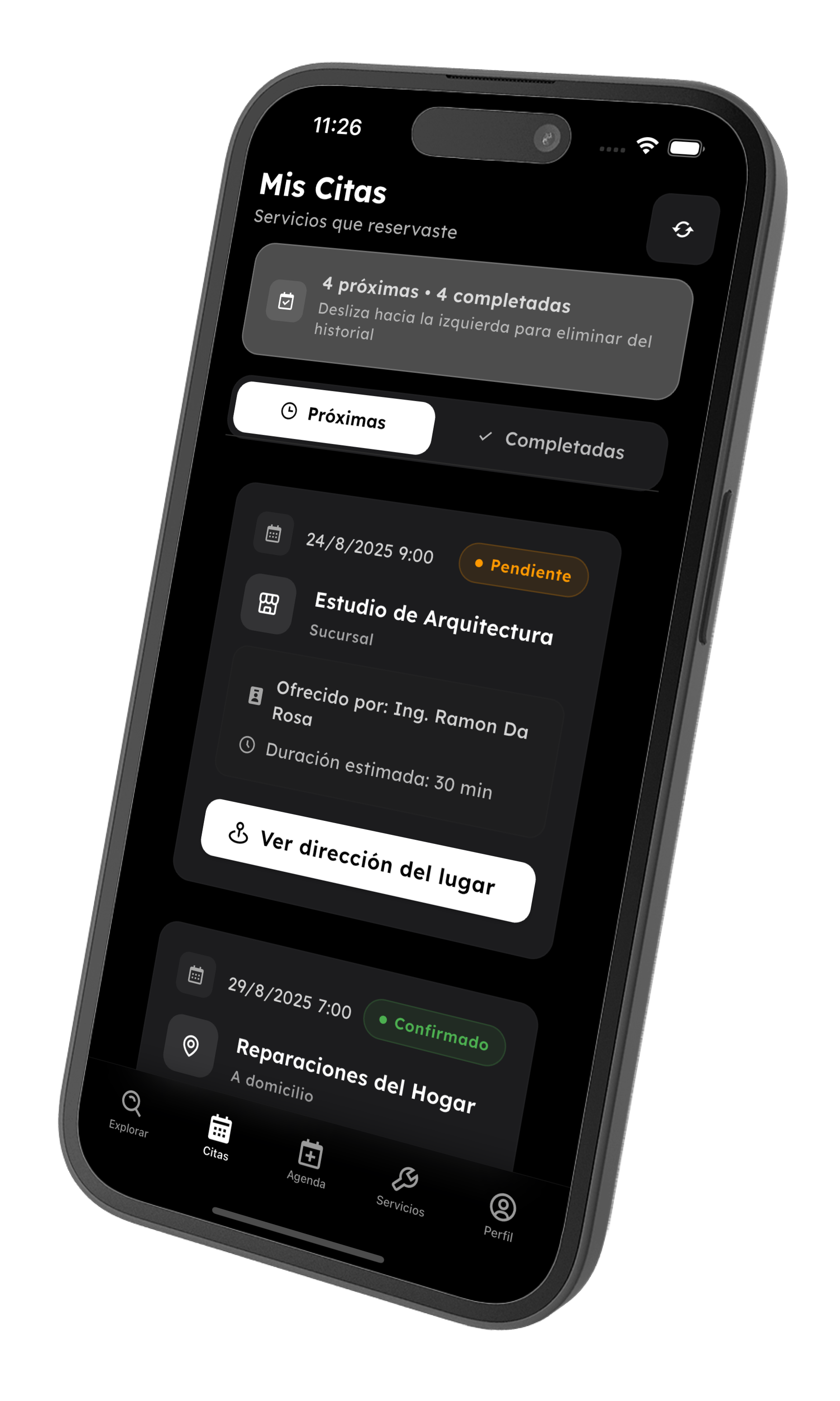 Conexión Eficiente - Modo oscuro