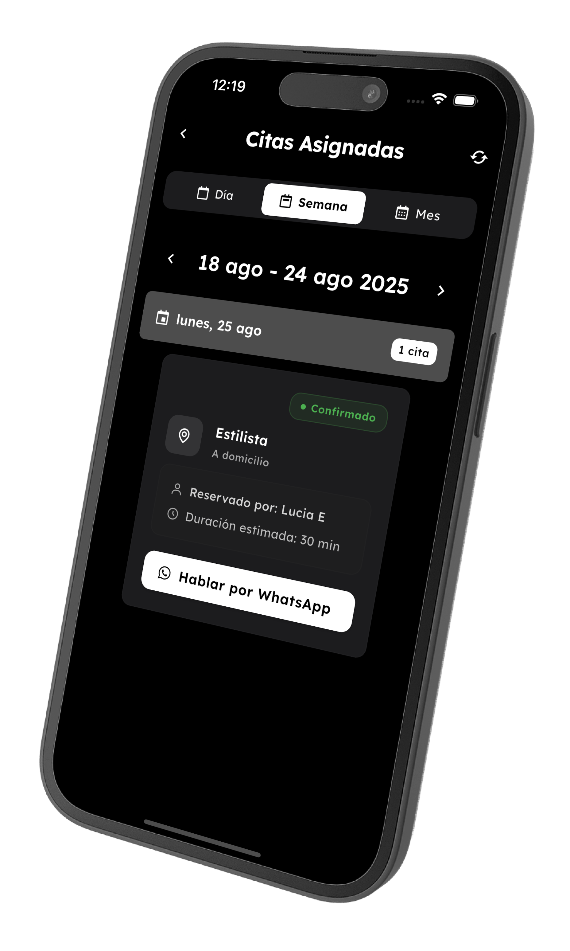 Gestión Simplificada - Modo oscuro